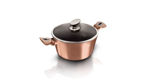 Berlinger Haus Metallic magas lábas márvány bevonattal, fedővel, 20 cm