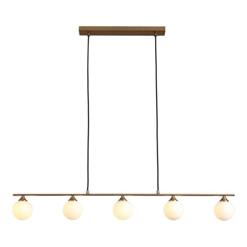Halifax függőlámpa, réz, 150 cm-es szövetkábel